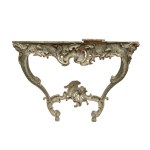 Lacquered wall console - Venice, first half of the 18th century.