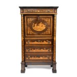 Inlaid Lombard secretaire - Italy, late 18th-early 19th century