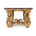 Louis XV console table in carved and gilded wood - Rome, 18th century