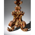 Pair of large Venetian candlesticks - Italy, 18th century