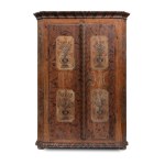 Tyrolean-Style Painted Wardrobe - Late 18th century-early 19th century
