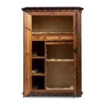 Tyrolean-Style Painted Wardrobe - Late 18th century-early 19th century