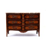 France Louis XV inlaid chest of drawers - 18th century