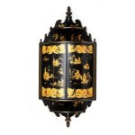 Wall-mounted corner cabinet in the Chinoiserie style - England, 19th century