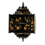 Wall-mounted corner cabinet in the Chinoiserie style - England, 19th century