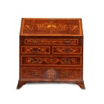 English inlaid bureau, George IV - early 19th century
