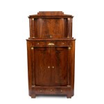 Biedermeier double-section corner cabinet - Germany, 19th century