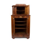 Biedermeier double-section corner cabinet - Germany, 19th century