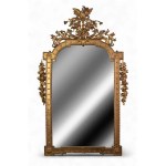 French mirror in carved and gilded wood - 19th century