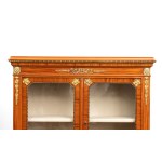 MAPLE & CO. Rolling cabinet with glass display case - 19th century