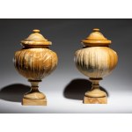 Pair of vases with lids - 20th century