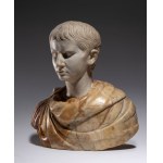 Marble bust of Caesar, Roman emperor - 19th century