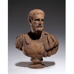 Terracotta bust of a man - Italy, 18th century