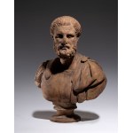 Terracotta bust of a man - Italy, 18th century