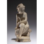 “The Bather,” a marble sculpture - France, 19th century