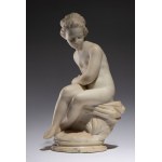“The Bather,” a marble sculpture - France, 19th century