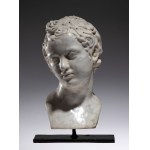 Carrara marble head depicting the Child Apollo - Italy, late 18th-early 19th century