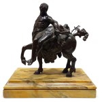 Bronze sculpture depicting Nessus and Deianira - 19th century