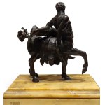 Bronze sculpture depicting Nessus and Deianira - 19th century