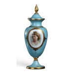 Victorian opaline vase - England, Bristol, 1860 circa
