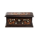 LEONARDO VAN DER VINNE (ambito di) Wood and mother-of-pearl casket - Florence, 17th-18th century
