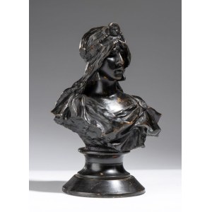 EMMANUEL VILLANIS (firma_di) Terracotta bust titled “La Sibylle” - France, 19th century