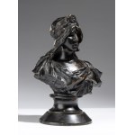 EMMANUEL VILLANIS (firma_di) Terracotta bust titled “La Sibylle” - France, 19th century