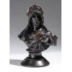 EMMANUEL VILLANIS (firma_di) Terracotta bust titled “La Sibylle” - France, 19th century