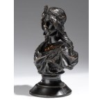 EMMANUEL VILLANIS (firma_di) Terracotta bust titled “La Sibylle” - France, 19th century