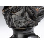 EMMANUEL VILLANIS (firma_di) Terracotta bust titled “La Sibylle” - France, 19th century