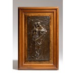 FONDERIA LAGANÀ Bronze plaque depicting the Most Pure Mother - Naples, early 20th century
