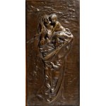 FONDERIA LAGANÀ Bronze plaque depicting the Most Pure Mother - Naples, early 20th century