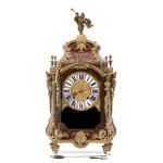 Boulle-style mantel clock signed B. Baltazar Paris - France, 19th Century