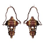 Pair of Neo-Renaissance-style lanterns - Venice, 19th century