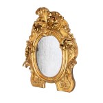 Carved and gilded wooden mirror - Rome, 18th century