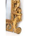 Gilded and lacquered Italian mirror - Naples, 18th century