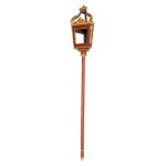 Venetian lantern in red lacquer - Venice, 18th century