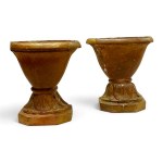 Paire de vases en bois doré - Italie centrale, XIXe siècle