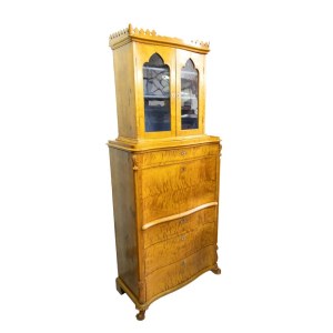 Secrétaire à double corps de style Biedermeier - Suède, XIXe siècle