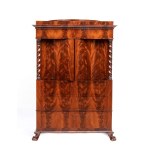 German bar cabinet in mahogany - First half of the 19th Century