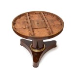 Round table with a marble top from the Empire period - France, 19th century
