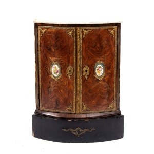 Vitrine d'angle française de style Napoléon III - XIXe siècle