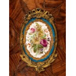 Vitrine d'angle française de style Napoléon III - XIXe siècle