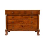 Empire-style chest of drawers in walnut - Italy, 19th century