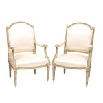 Pair of lacquered armchairs - Venice, 19th century