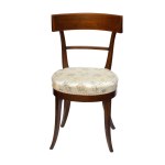 Set of eight walnut chairs - Naples, 19th century