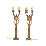 Pair of Art Deco-style candlesticks - 20th century