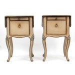 Pair of Venetian bedside tables in Louis XV style - Italy, 20th century