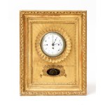 Austrian wall clock made of gilded wood - Austria, early 19th century