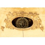 Austrian wall clock made of gilded wood - Austria, early 19th century